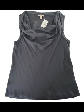 J.Crew Silk Tulip Camisole Blouse Women’s Size 12 Grey Sleeveless Top